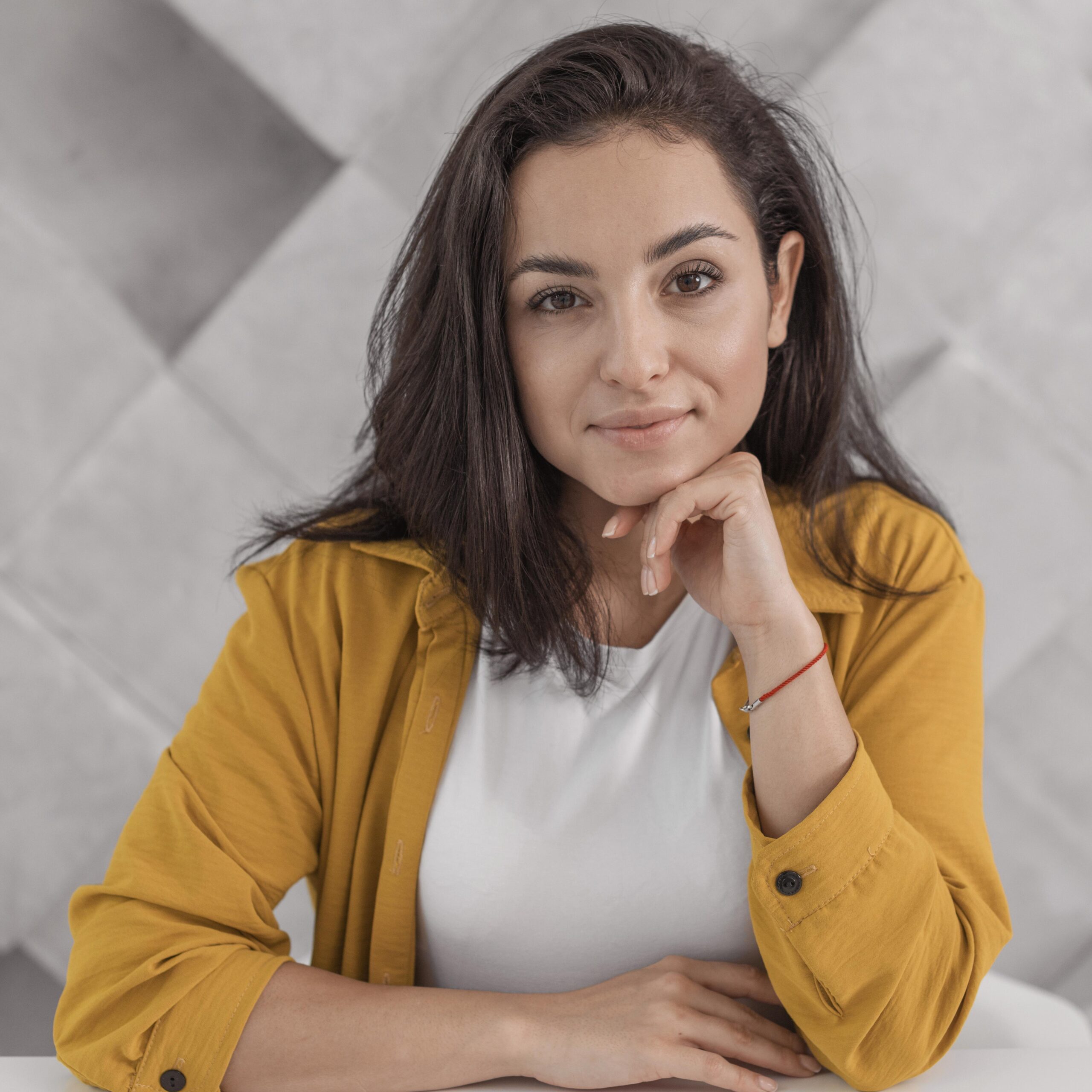 front view beautiful pregnant woman home front view beautiful pregnant woman home